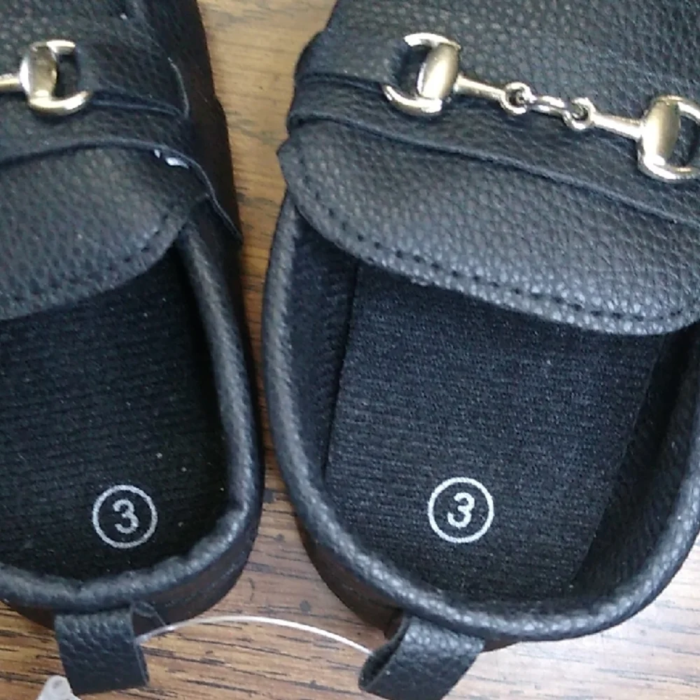 Stylish Black Kids Loafers